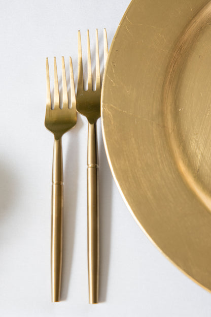 Stand-Out Gold Flatware | Rental