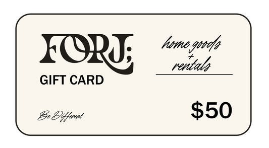 FORJ; Gift Card
