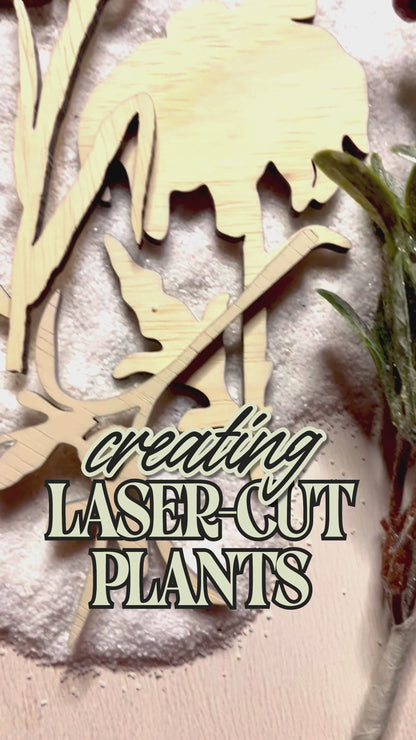 Laser Cut Wooden Minnesota Native Plants